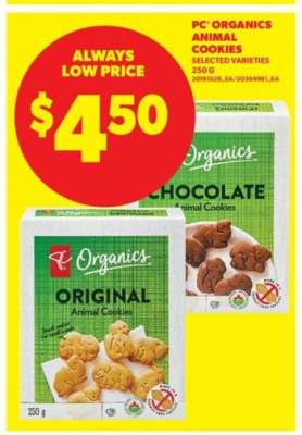 PC Organics Animal Cookies