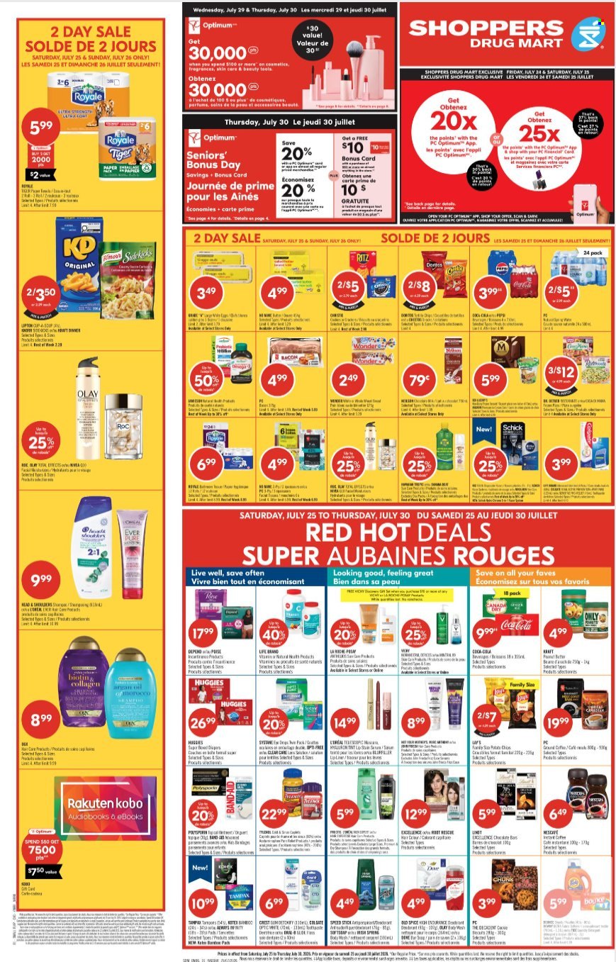 Shoppers Drug Mart flyer - July 25, 2026 - July 30, 2026. Page 1