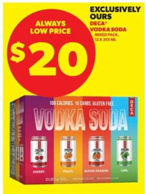 DECA Vodka Soda Mixed Pack