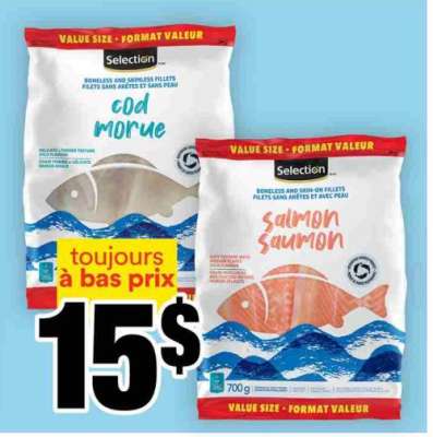 Selection Cod and Salmon