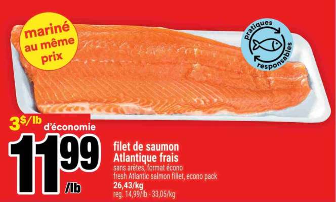 FILET DE SAUMON ATLANTIQUE FRAIS