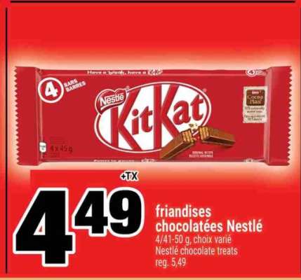 FRIANDISES CHOCOLATÉES NESTLÉ