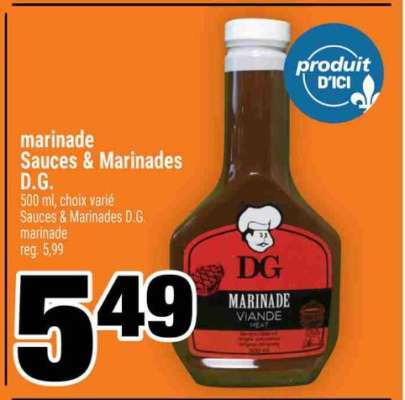 marinade Sauces & Marinades D.G.