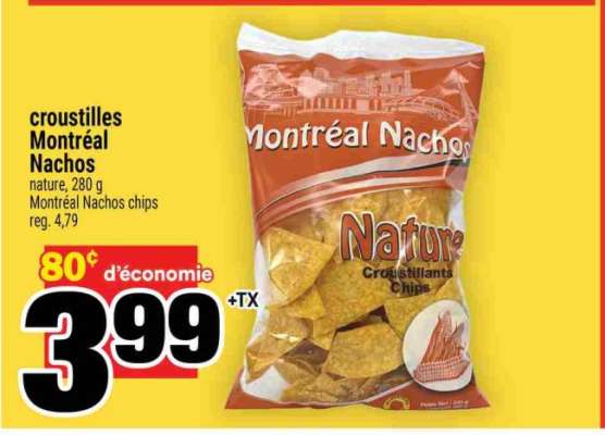 croustilles Montréal Nachos