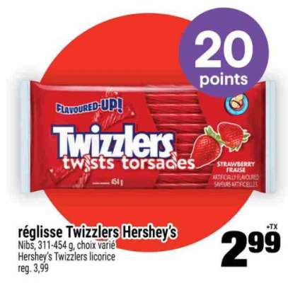 RÉGLISSE TWIZZLERS HERSHEY'S