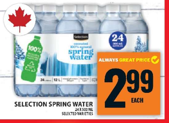 SELECTION SPRING WATER