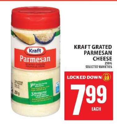 KRAFT GRATED PARMESAN CHEESE