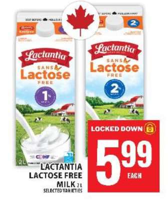 LACTANTIA LACTOSE FREE MILK