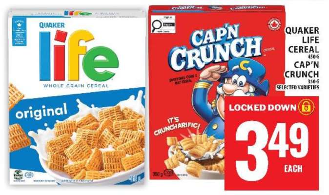 Quaker Life Cereal / Cap'n Crunch