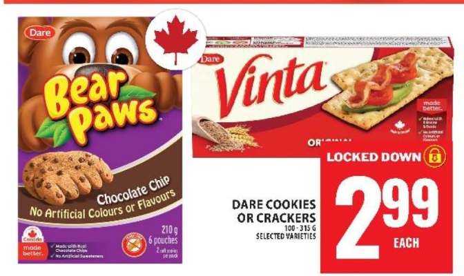 DARE COOKIES or CRACKERS