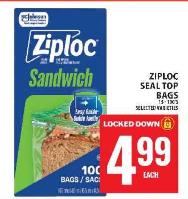 Ziploc Seal Top Bags