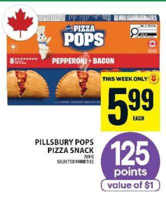 Pillsbury Pops Pizza Snack