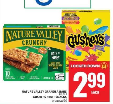 Nature Valley Granola Bars / Gushers Fruit Snacks