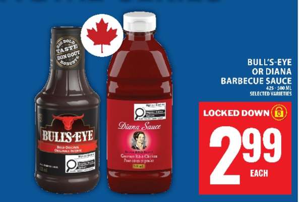 Bull's-Eye or Diana Barbecue Sauce