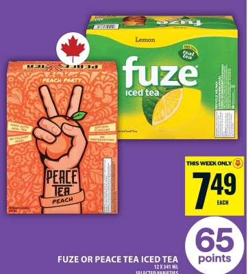 Fuze or Peace Tea Iced Tea