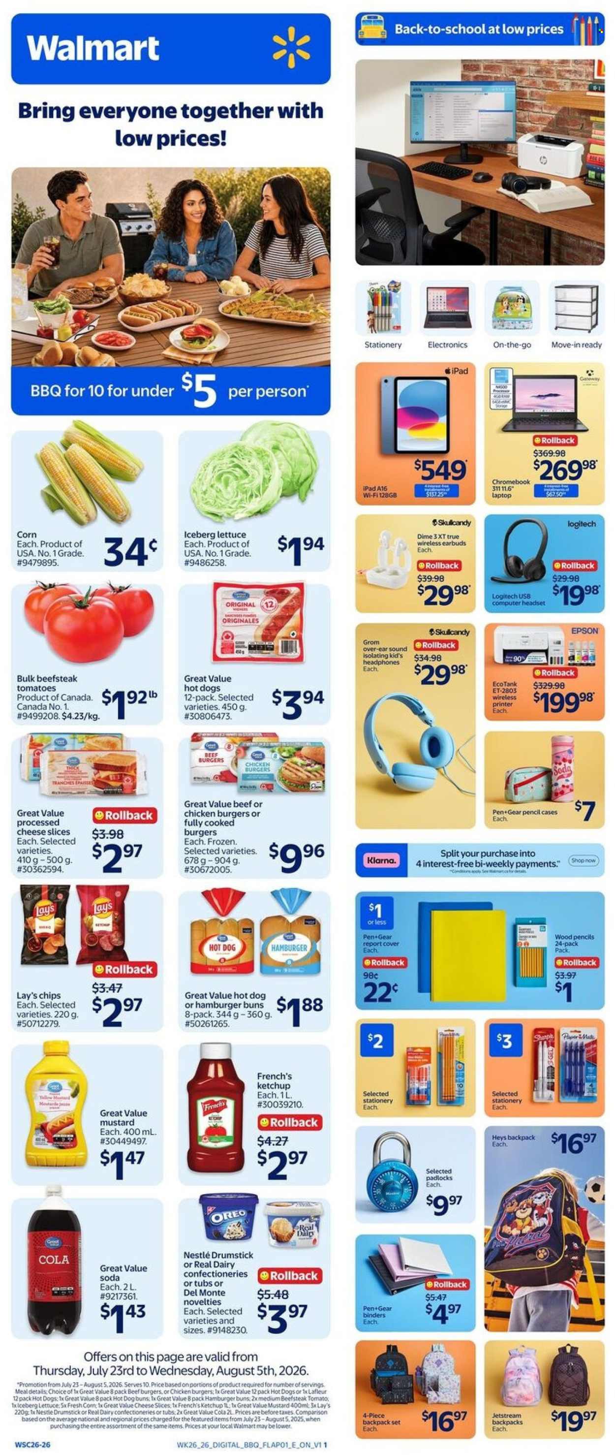 Walmart flyer - July 30, 2026 - September 16, 2026. Page 1