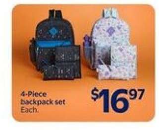 4-Piece Backpack Set