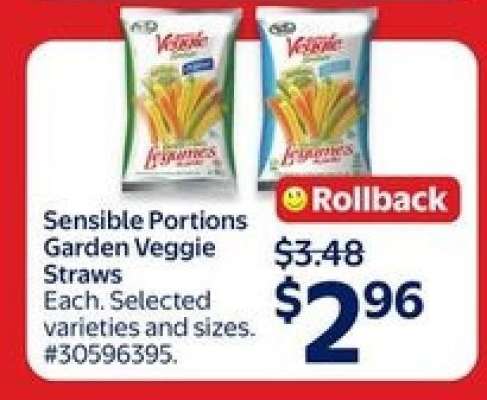 Sensible Portions Garden Veggie Straws