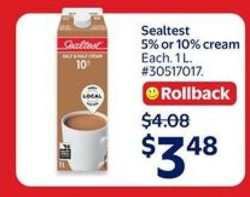 Sealtest 5% or 10% Cream
