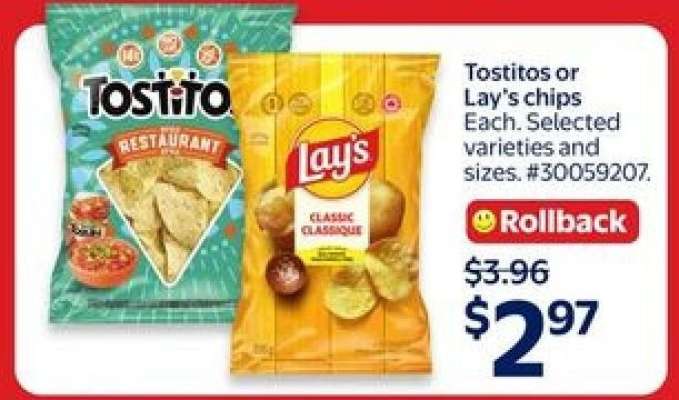 Tostitos or Lay's chips