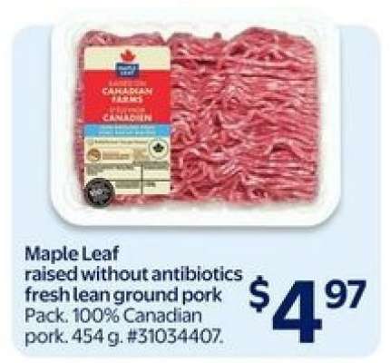 Maple Leaf Fresh Lean Ground Pork