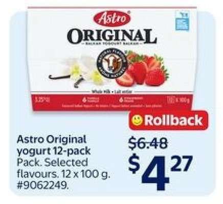Astro Original Yogurt 12-Pack