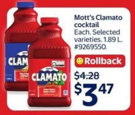 MOTT’S CLAMATO COCKTAIL