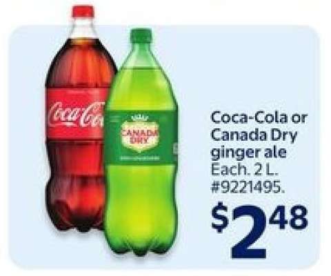 Coca-Cola or Canada Dry Ginger Ale