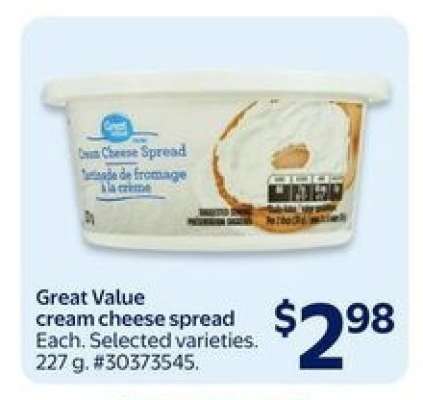 Great Value Cream Cheese Spread