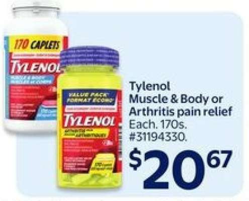 Tylenol Muscle & Body or Arthritis pain relief
