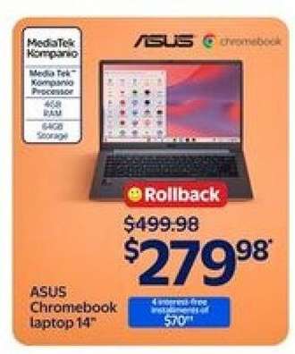 ASUS Chromebook laptop 14"