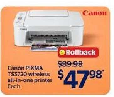 Canon PIXMA TS3720 Wireless All-in-One Printer