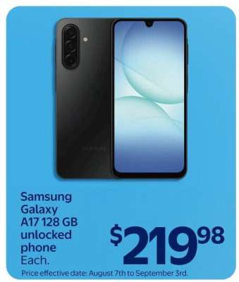 Samsung Galaxy A17 128 GB unlocked phone