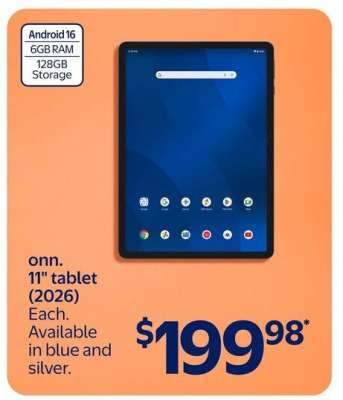 onn. 11" tablet (2026)
