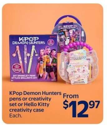 KPop Demon Hunters pens or creativity set or Hello Kitty creativity case