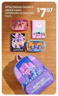 KPop Demon Hunters pencil cases, notebooks or journals