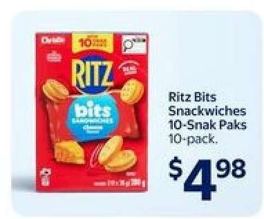 Ritz Bits Snackwiches 10-Snak Paks