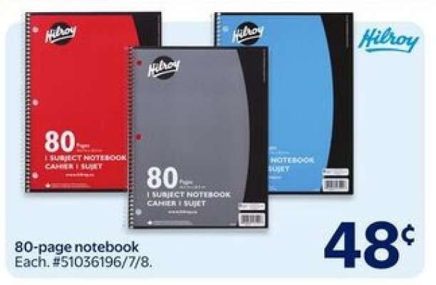 80-page notebook