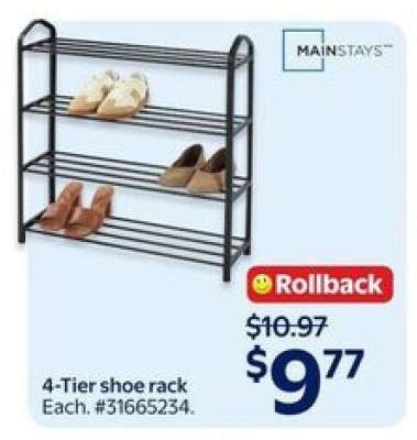 4-Tier shoe rack