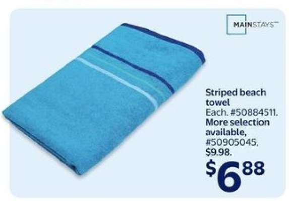 Striped beach towel