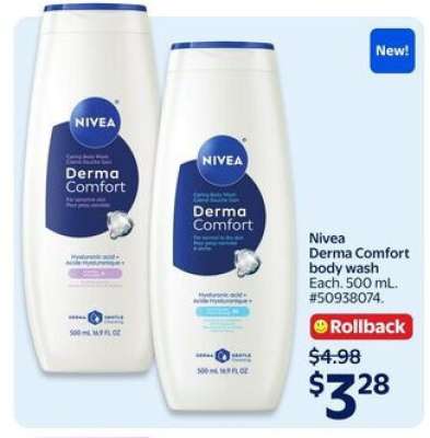 Nivea Derma Comfort body wash