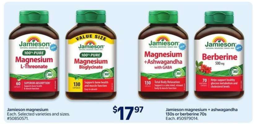 Jamieson Magnesium and Berberine