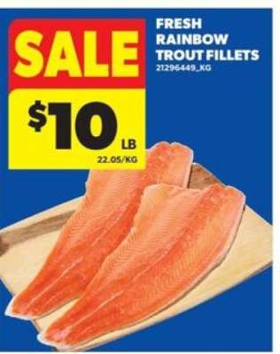 FRESH RAINBOW TROUT FILLETS