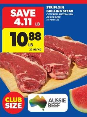 Striploin Grilling Steak