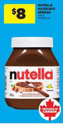 NUTELLA HAZELNUT SPREAD