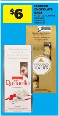 Ferrero Chocolate Bags