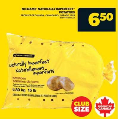 NO NAME® NATURALLY IMPERFECT® POTATOES