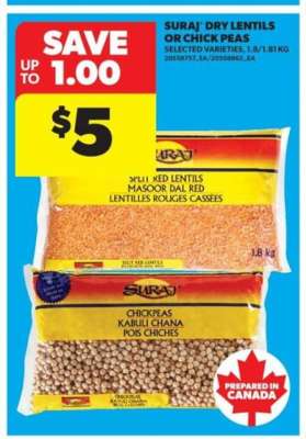 Suraj Dry Lentils or Chick Peas