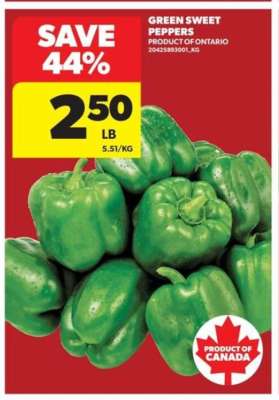 Green Sweet Peppers