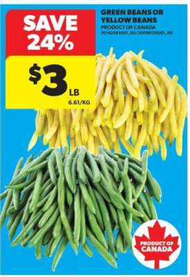 Green Beans or Yellow Beans